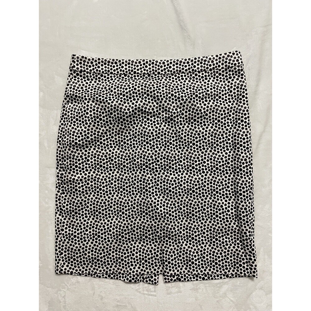 J. Crew Factory Polka Dot Pencil Skirt Size 12 Academia Office Career 37532